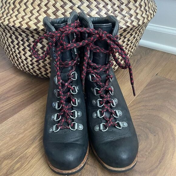 Sorel Conquest Wedge Waterproof Snow Boots Black Grey 6.5 - Picture 3 of 11